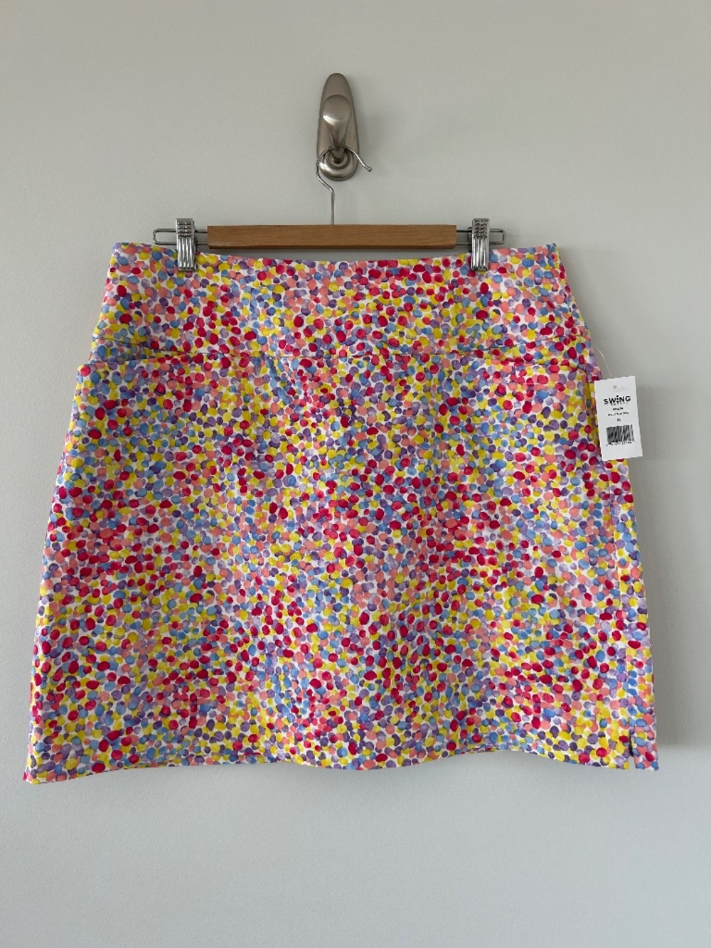 NWT Swing Control Skort Color Multi Color Dots Sz 16